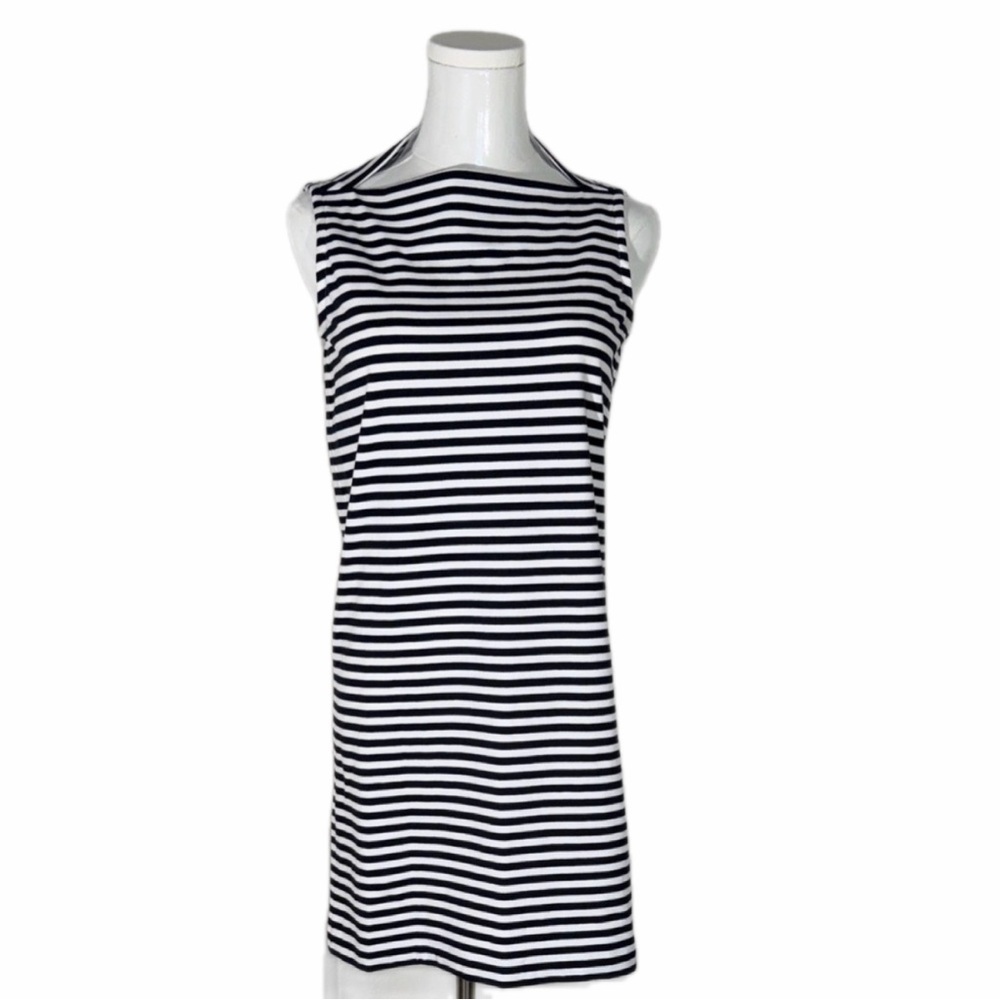 Brooke Street Kate Spade Black and White Striped Sleeveless Knit Dress Size XS